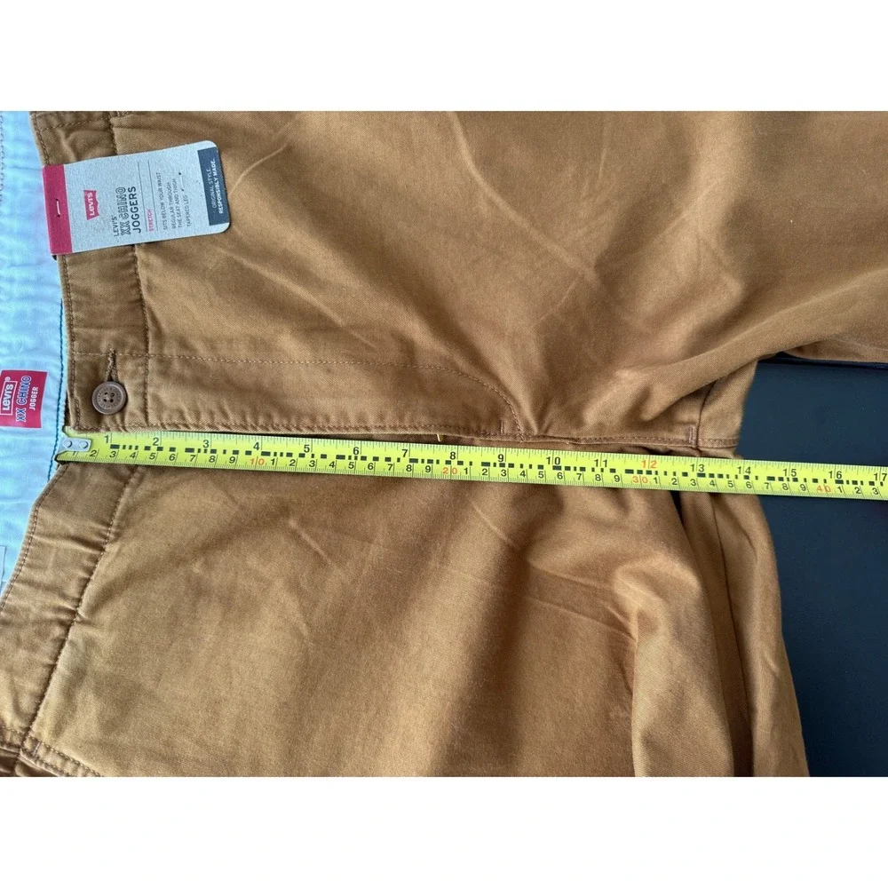 Levis XX Chino Jogger Mens XL Brown Tobacco Stretch Tapered Leg Pants NWT